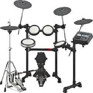 MK-0 PRO <b>Electric</b> Drum Set with 7'' Mesh Drum <b>Pads</b>, 8'' Full Rubber Cymbals, 5'' Bass Drum, 12 Kits and 68 Authentic Sounds - Product Image 2