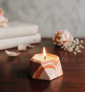 Vela Aromática en Tarro de Cerámica con Forma de Diamante OEM, Vela de Lujo sin Humo, Ideal para Decoración del Hogar y Regalos - Product Image 3