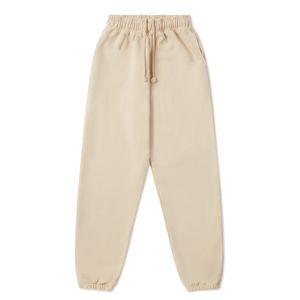 กางเกงวอร์มลำลองผู้ชายเอวสูงหลายกระเป๋าผูกเชือกผ้าฟลีซผสมผ้าฝ้ายสีเข้มแบบเฟรนช์เทอร์รี่ - Product Image 1