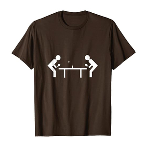 T-shirt de tennis de table personnalisable OEM Top Vêtements pour hommes avec sublimation Maillot à col rond Vêtements de sport pour adultes - Product Image 3