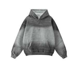 Top meilleure vente personnaliser coton graphique hommes sérigraphie bouffée en détresse poids lourd tendance Style lavage à l'acide à capuche - Product Image 5