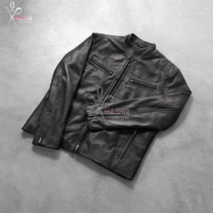 Chaqueta de Motociclista de Cuero PU Negro para Hombre, con Cierre, Estilo Clásico Urbano, Ropa Exterior para Motociclismo - Product Image 5