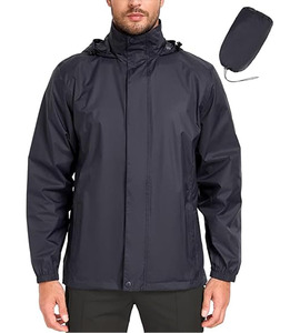 Veste de Pluie Top Tendance Meilleure Qualité Col Montant Personnalisable OEM Conception Unique Toile à Fermeture Éclair pour Hommes téléchargés par Dress Sports - Product Image 1