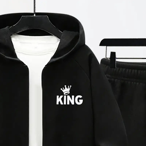 OEM 2024 Survêtement de sport 100% coton personnalisé de haute qualité avec poches latérales et sweat à capuche personnalisé à carreaux - Product Image 4