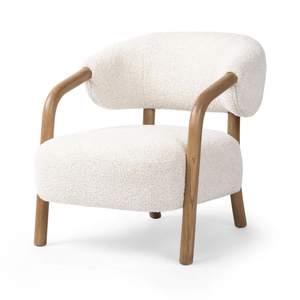 Modern <b>Upholstered</b> Arm <b>Chair</b> with Teak Wood Frame for Indoor Living Room Furniture Hotel Lounge Office Wholesale Supplier - Product Image 6