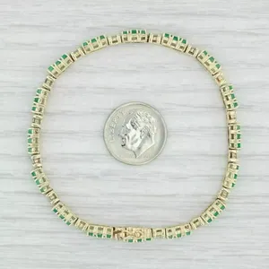 Bracelet tennis vintage en argent sterling 925 avec moissanite de 7,50 carats pour cadeau femme par Tishya Diamond - Product Image 5