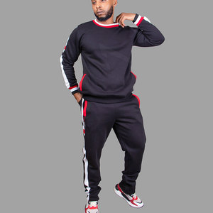 Ropa deportiva personalizada para hombre, ropa de calle, sudadera sólida de talla grande con cuello redondo, conjuntos de Jogger, chándales de Entrenamiento Personalizados, chándal para - Product Image 6