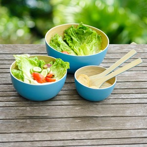 ชุดชามไม้ไผ่3ใบพร้อมฝาปิดชุดตกแต่งบนโต๊ะอาหารเป็นมิตรต่อสิ่งแวดล้อมสินค้าจากเวียดนาม - Product Image 1