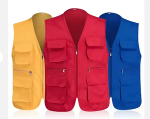 Chaleco de Lona Casual Impermeable de Talla Grande con Múltiples Bolsillos y Logotipo Personalizado para Primavera, Venta al Por Mayor - Product Image 4