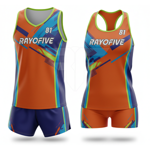 Uniforme Deportivo Transpirable de Color Sólido 100% Poliéster Antibacteriano Ligero para Atletismo, Nuevo Diseño con Logotipo Personalizado - Product Image 3