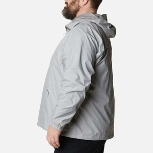 Veste coupe-vent à capuche pour homme, personnalisée, automne, imperméable, respirante, séchage rapide, fermeture éclair sur le devant, logo, patchwork tendance, extérieur - Product Image 4