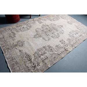 Alfombra turca Vintage Beige-Marrón 5,5X9,2 pies Tejido plano de lana con patrón de retazos para decoraciones de sala de estar Uso de pasillo - Product Image 2