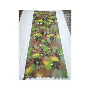 New Arrival Luxury Hand Painted <b>Silk</b> Scarf 100% Wool <b>Shawl</b> Best Price Bulk Quantity Printed Scarves - Product Image 6