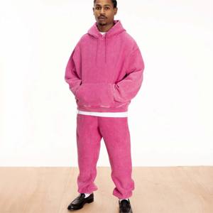 "Sweat à capuche délavé à l'acide de style vintage-Tissu en coton doux-Idéal pour un look rétro et tendance" - Product Image 2