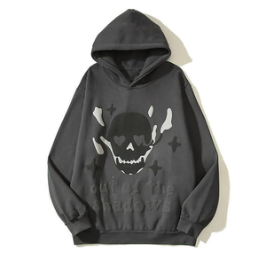 เสื้อฮู้ดดี้โอเวอร์ไซส์ผ้าเทอร์รี่ GSM หนาพิเศษ พิมพ์ลายกราฟิกตามสั่ง ผ้าฝ้าย 100% สไตล์โมเดิร์นไฮสตรีท ลดราคาพิเศษสำหรับการสั่งซื้อจำนวนมาก - Product Image 1