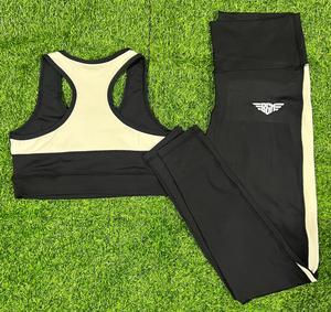 Conjunto de Yoga ligero personalizado para mujer, ropa deportiva con patrón sólido, cintura elástica para ejercicio al aire libre, bajo MOQ, equipo de Yoga sin costuras - Product Image 5