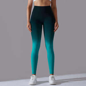 Leggings de Yoga en Polyester Spandex léger pour femmes respirant séchage rapide extensible Fitness pantalon d'entraînement taille haute vêtements de sport - Product Image 2