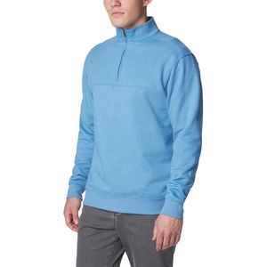 Custom Men's Quarter Zip Pullover Shirt <b>Top</b> Performance Breathable Golf Zip Pullover Men's Sweatshirt - Product Image 4