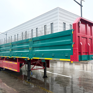 Nuevo Semirremolque de Plataforma Plana con 3 Ejes y Paredes Laterales de Acero, con Capacidad de Carga Superior a 3001 kg para Transporte Pesado - Product Image 5
