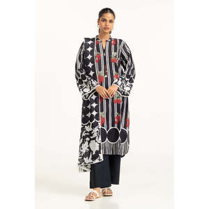 IUSTKSD-736 Conjunto Casual de Verano de 3 Piezas con Estampado y Bordado para Mujer de Oficina - Product Image 3