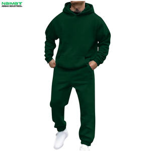 Haute qualité hommes survêtement hiver Polyester Jogger ensembles deux pièces ensemble respirant personnalisé polaire hommes survêtement - Product Image 3