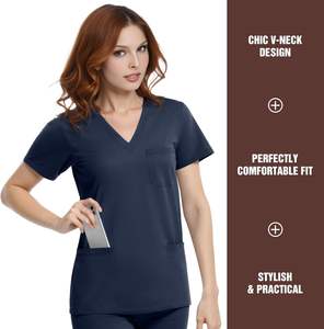 ชุดเครื่องแบบขัดผ้าฝ้ายทางการแพทย์สำหรับโรงพยาบาลชุดเสื้อผ้าสำหรับวิ่งพยาบาลใช้ได้ทั้งชายและหญิง - Product Image 3