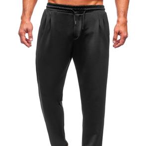 Pantalones de chándal ecológicos ligeros de algodón 100% de gran tamaño, diseño acampanado de pierna ancha, pantalones Tra informales de secado rápido, cintura alta plana - Product Image 1