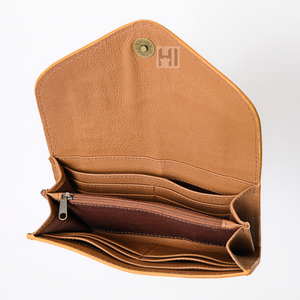 Cartera Trifold de Cuero Vacuno Estilo Bohemio Vintage, Hecha a Mano, con Protección RFID, para Mujer - Product Image 6