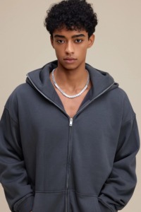 Masque Ninja surdimensionné en tricot lavé à double capuche, 450 grammes, vente chaude, OEM personnalisé, streetwear, lourd, cagoule - Product Image 5