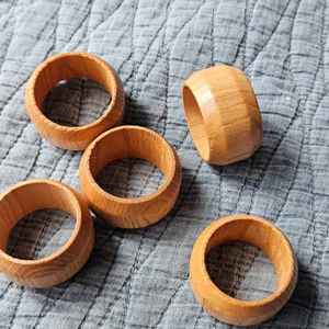 Modern Eco-Friendly <b>Napkin</b> <b>Rings</b> Resin Metal <b>Wood</b> & Glass Customizable Table Decor for Any Occasion by MS Handicraft - Product Image 5