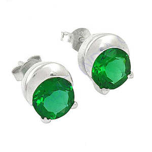 Boucles d'oreilles clous vintage tendance en argent 925 avec diamant taille émeraude, motif goutte d'eau vert émeraude taille poire, bijoux pour femme, cadeau - Product Image 3