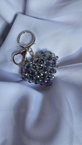 Cristal perlé porte-clés coeur, perlé à la main, cadeau, cristal perlé, perlé porte-clés, bijoux perlés, cadeaux pour elle - Product Image 2