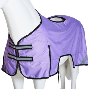 Fait sur mesure de la meilleure qualité tapis de cheval d'hiver tissu polyester léger imperméable et respirant - Product Image 1