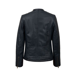 Veste en cuir classique pour femme, touche contemporaine, douceur au toucher, doublure intérieure lisse, extérieur respirant, coupe-vent, doublure en coton, hiver - Product Image 6