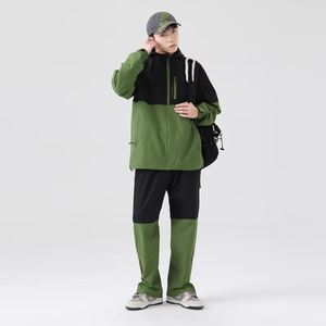 Chándal de Neopreno Unisex de Alta Calidad, con Logotipo Personalizado Bordado, Ropa Deportiva, Cortavientos, Colores en Contraste, para Niños - Product Image 1