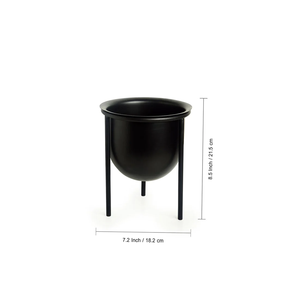 Pots de jardinière en métal de fer doré de style moderne de luxe avec support pour accessoires de jardin de balcon - Product Image 3