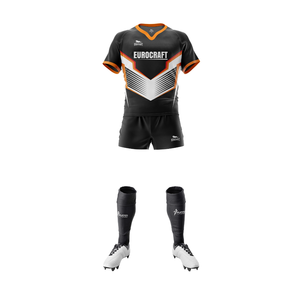 Kit de rugby Uniforme de rugby confortable et respirant Impression par sublimation personnalisée Maillot de rugby Ensemble chemise et short Poly/Spandex - Product Image 6