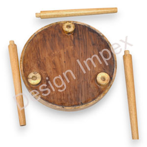 Plateau de Table de chevet pour servir plateau de petit déjeuner personnalisé en bois de mangue imprimé personnalisé plateaux en bois respectueux de l'environnement meilleurs prix - Product Image 4