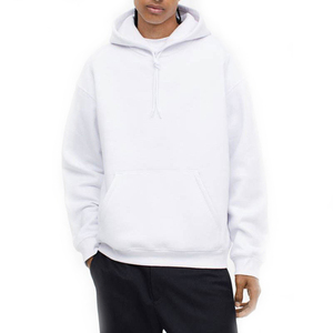 Sweat à capuche unisexe en coton coupe ample toutes saisons 2025, style streetwear décontracté avec poche kangourou, en polaire longue pour l'hiver - Product Image 1