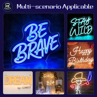 Enseigne néon LED personnalisée avec design gratuit, livraison rapide, télécommande, sans MOQ, dropshipping pour chambre, bureau, fête d'anniversaire, décoration de maison, mariage