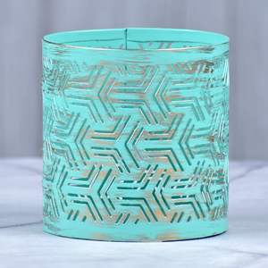 Ensemble de 2 lampes votives en fer de créateur, enduit de poudre d'or noir, décoration de Noël en métal argenté, ambiance de vie en bois - Product Image 3