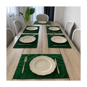 Cute Embroidered Super Unique Exquisite Heat Resistant <b>Dining</b> <b>Table</b> 100% Cotton Cheap Price Hot Style OEM Custom Made Placemats - Product Image 4