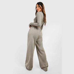 Manufacturer Factory <b>Supplying</b> Women's Eco-friendly 100% Cotton tracksuits 50-400gsm Foam Print Custom Puff Style Winter Hooded - Product Image 6