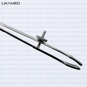 LIKAMED Cottle Columella Forceps 10cm <b>Clamp</b> Spring Handle Stainless Steel Manual ICU Instrument Set - Product Image 4