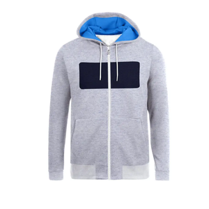 Alta calidad 400 Gsm Heavyweight 100% algodón hombres Zip-up Hoodie Street Wear Zip Hoodie con cremallera Basics algodón mezclado - Product Image 1