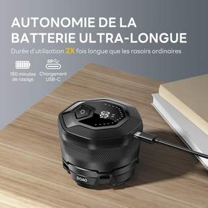 Afeitadora Eléctrica Rotativa Inalámbrica para Hombre, Impermeable IPX7, para Cabeza Calva, Uso en Seco y Húmedo, Recargable por USB, con Cabezales de Repuesto - Product Image 5