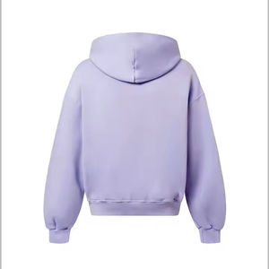 Sudadera con Capucha y Cremallera para Hombre, 100% Algodón, Impermeable, Tejida, con Logotipo Personalizado, Color Sólido, Fabricante OEM ODM - Product Image 2