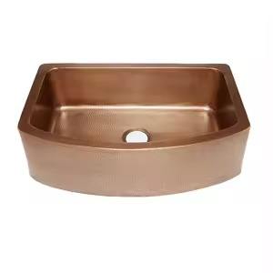 Évier rond élégant en cuivre de luxe, surface polie brillante, fabriqué à la main, pièce durable pour toute maison - Product Image 4