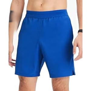 Shorts de sport pour hommes tendance pour l'été, usage décontracté, motif uni, vêtements de sport, tissu en toile, shorts de sport pour hommes - Product Image 1