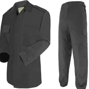 Gran oferta, uniforme táctico negro de seguridad personalizado, pantalón con abrigo, ropa, uniforme táctico - Product Image 6
